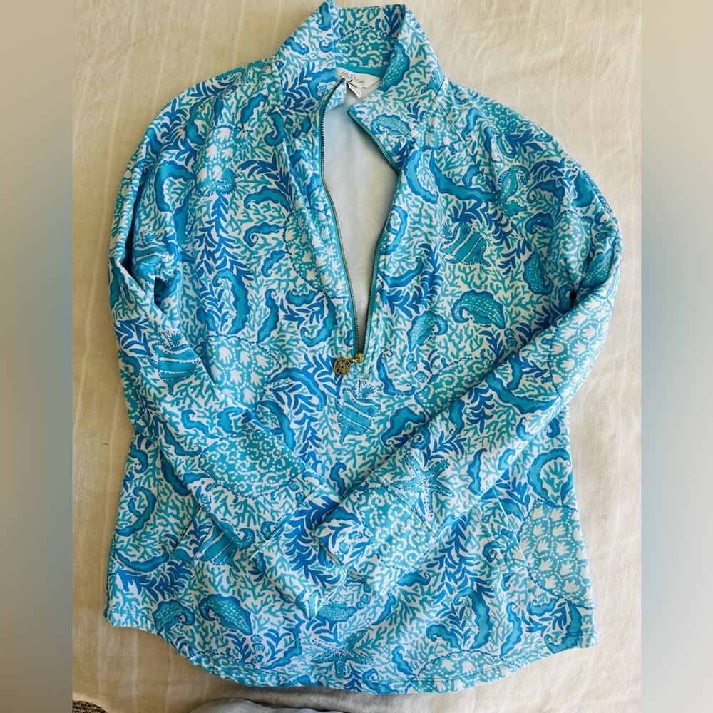Lilly Pulitzer 3/4 Zipper Popover